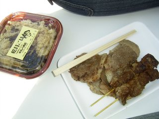 松茸御飯と猪ステーキ