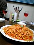 自家製トマトソース・パスタ