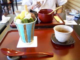 あられづつみ抹茶パフェ